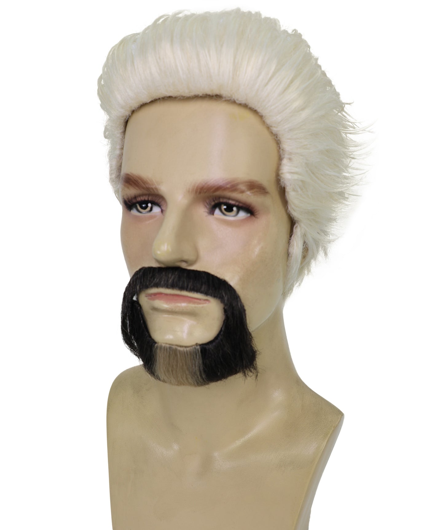 Wigs2you H-6957 大人用男性用ブロンドの尖ったヤギひげ風口ひげ | 粘着式コスチューム用ひげ | 難燃性合成繊維