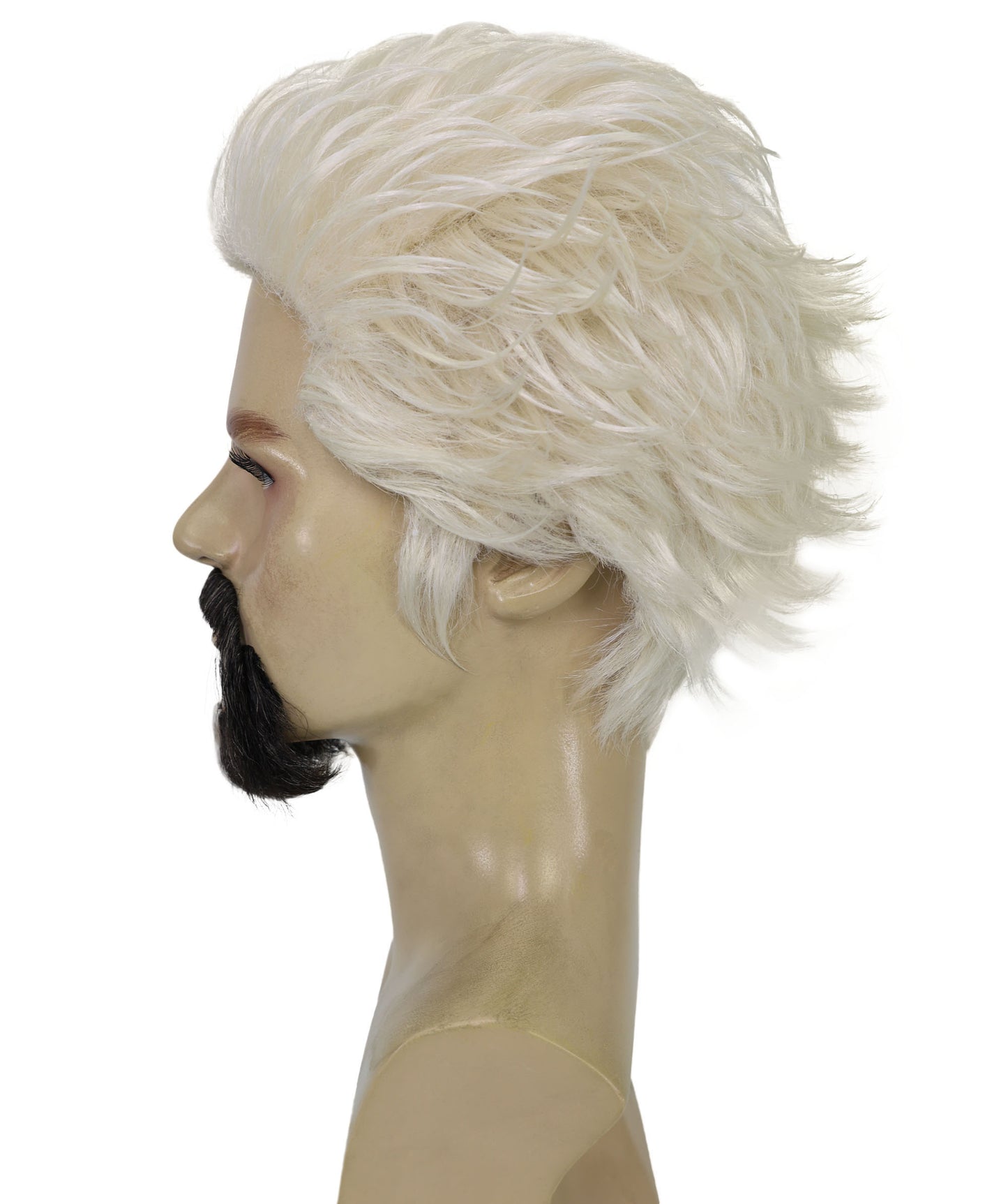 Wigs2you H-6957 大人用男性用ブロンドの尖ったヤギひげ風口ひげ | 粘着式コスチューム用ひげ | 難燃性合成繊維
