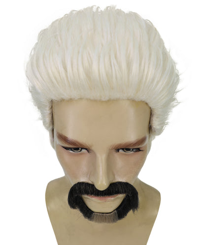 Wigs2you H-6957 大人用男性用ブロンドの尖ったヤギひげ風口ひげ | 粘着式コスチューム用ひげ | 難燃性合成繊維