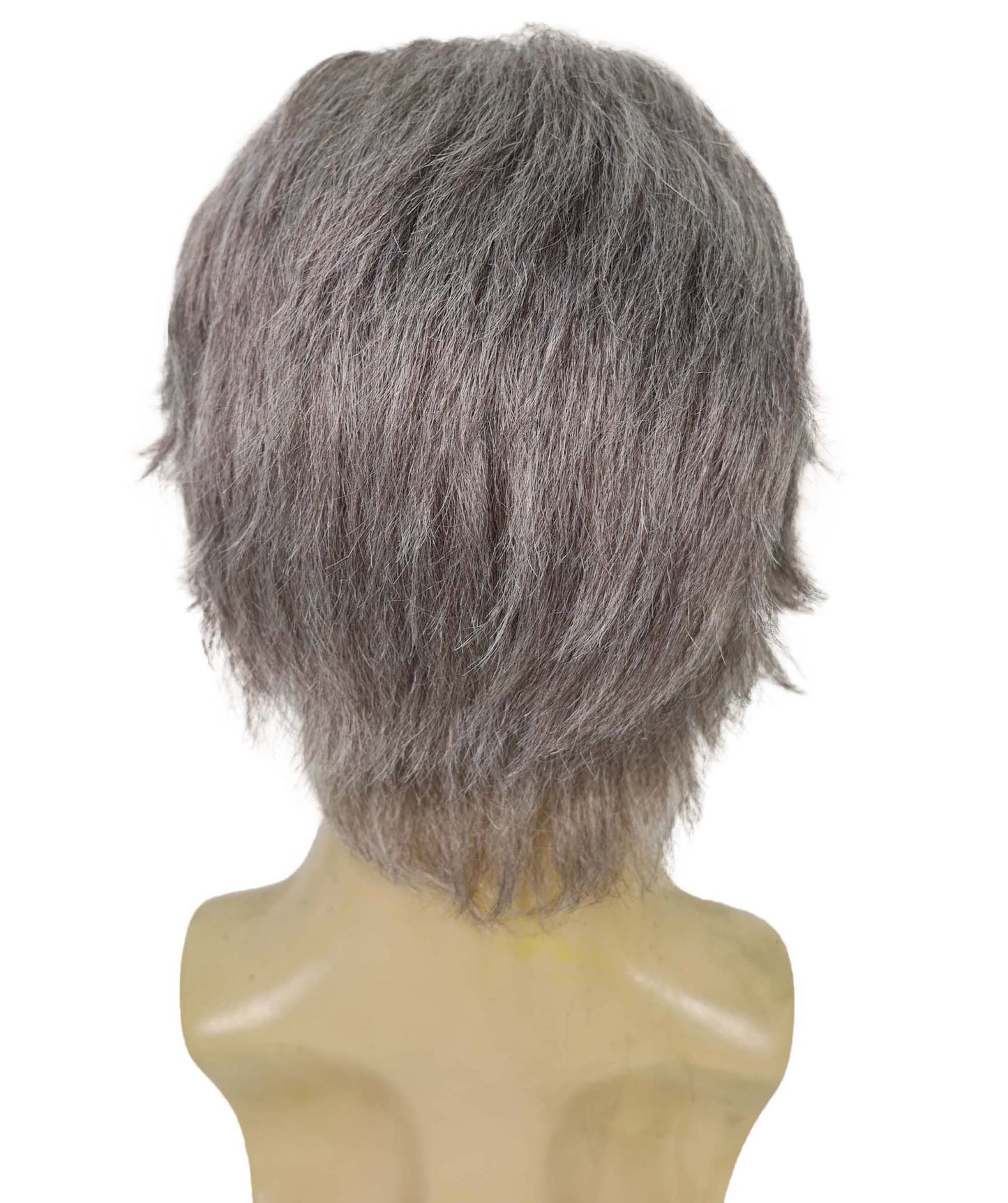 Wigs2you H-6958 大人用メンズ フランコカルチャー モダングレー ハロウィンウィッグ、口ひげ、あごひげセット | 合成難燃繊維 | 通気性のあるキャップレスキャップ ステージ＆パーティー用