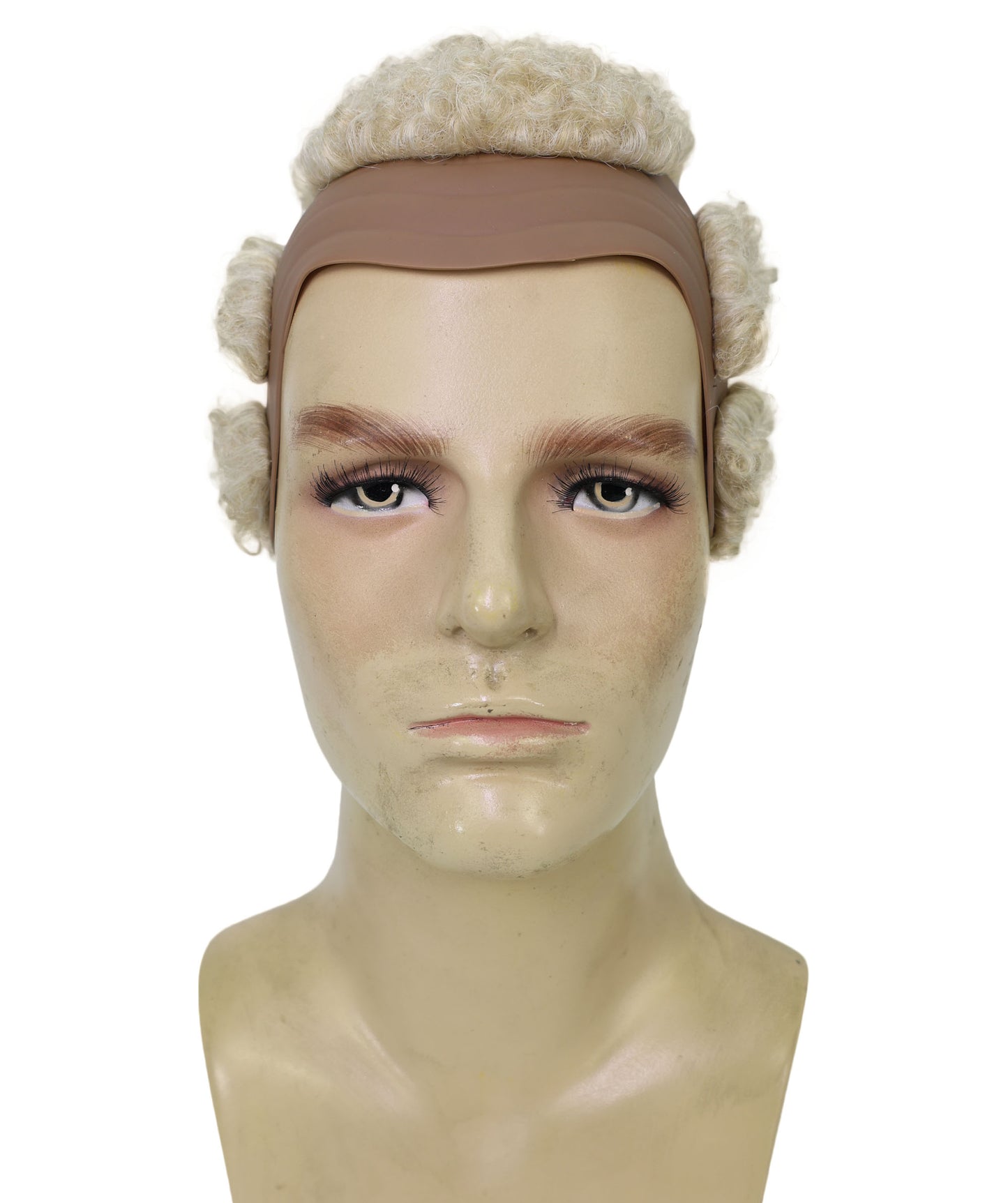 Wigs2you H-6959 大人用プラチナブロンドのバズカットウィッグ｜格闘ゲーム風ヘアスタイル｜難燃性合成繊維