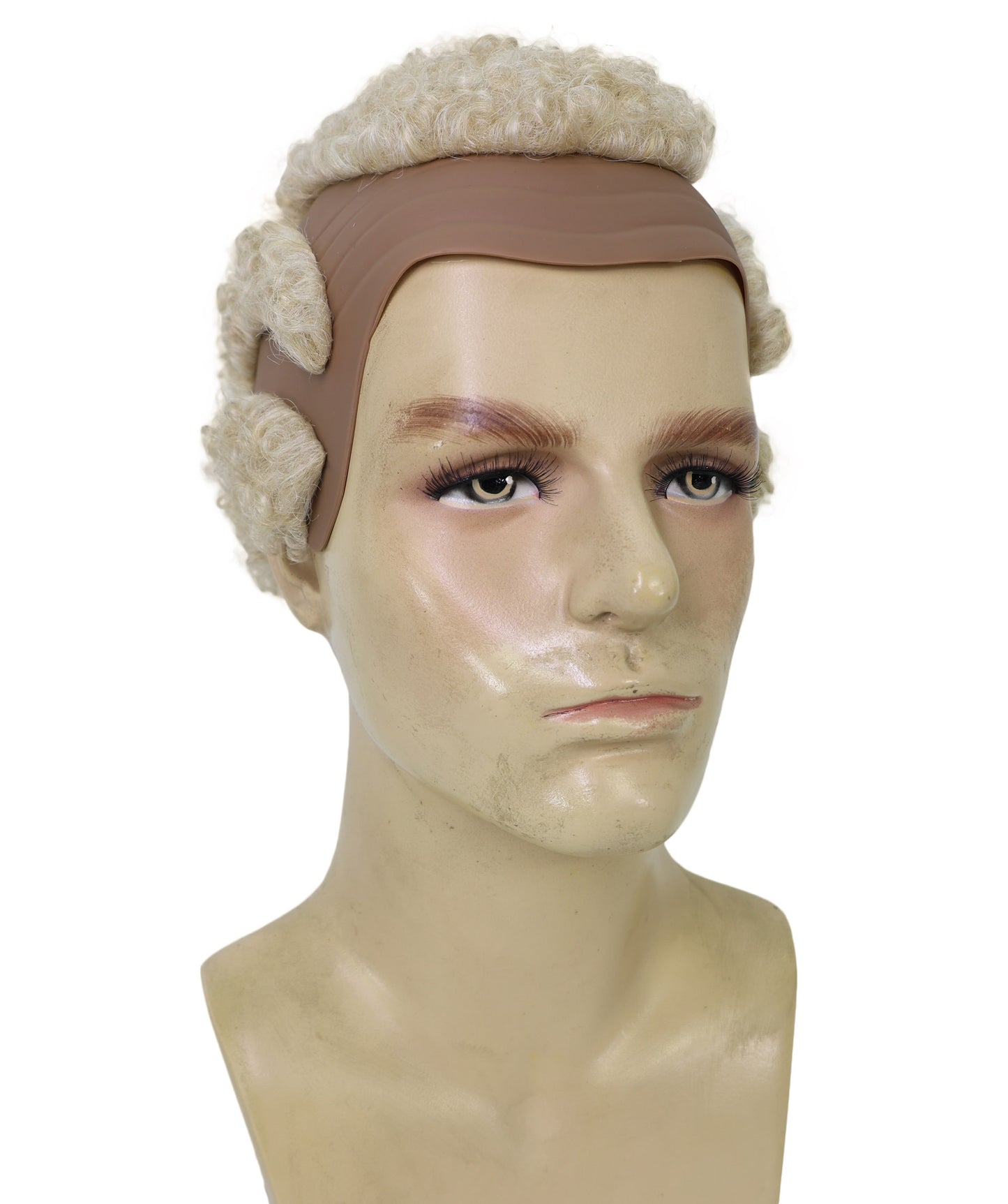 Wigs2you H-6959 大人用プラチナブロンドのバズカットウィッグ｜格闘ゲーム風ヘアスタイル｜難燃性合成繊維