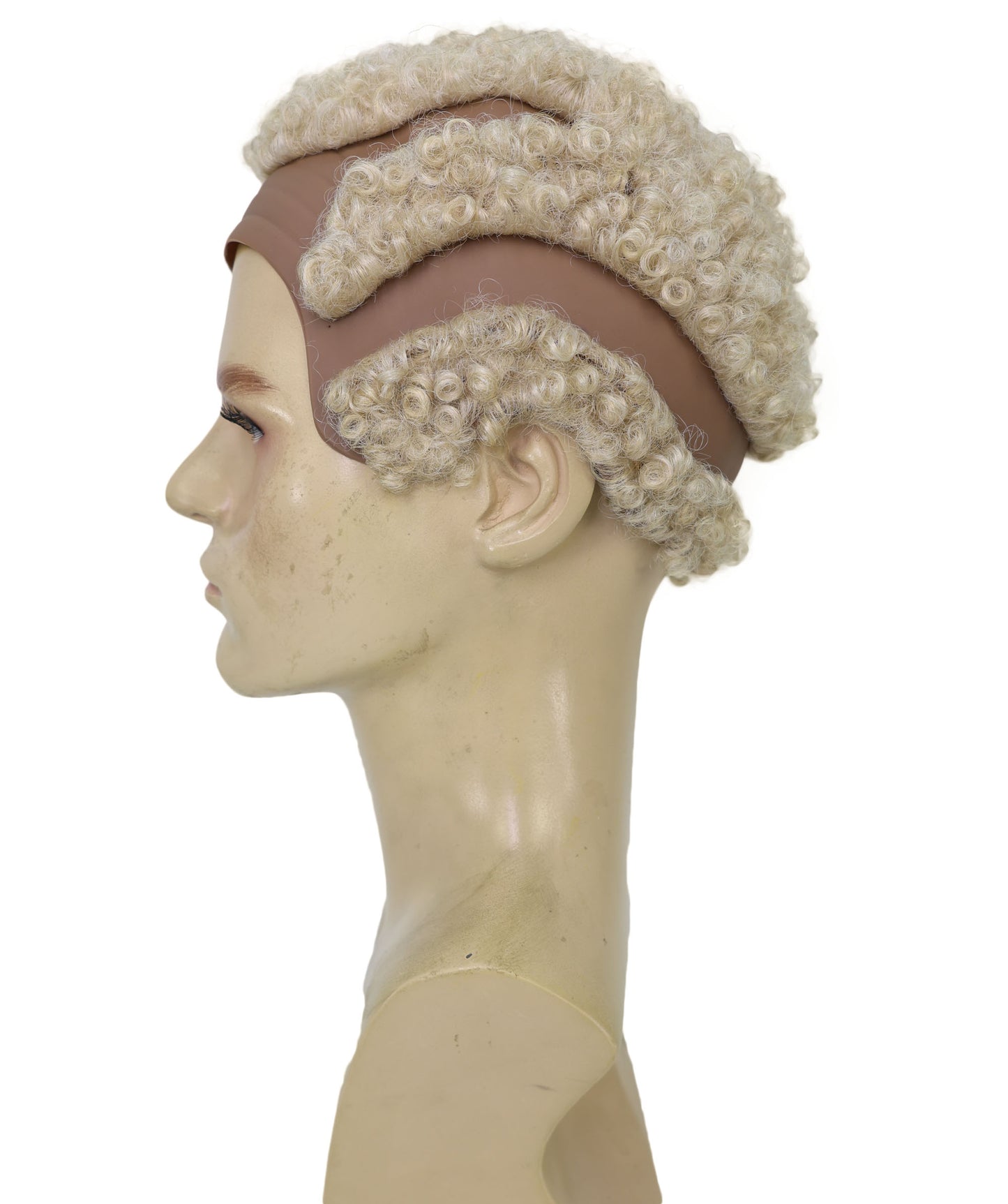 Wigs2you H-6959 大人用プラチナブロンドのバズカットウィッグ｜格闘ゲーム風ヘアスタイル｜難燃性合成繊維