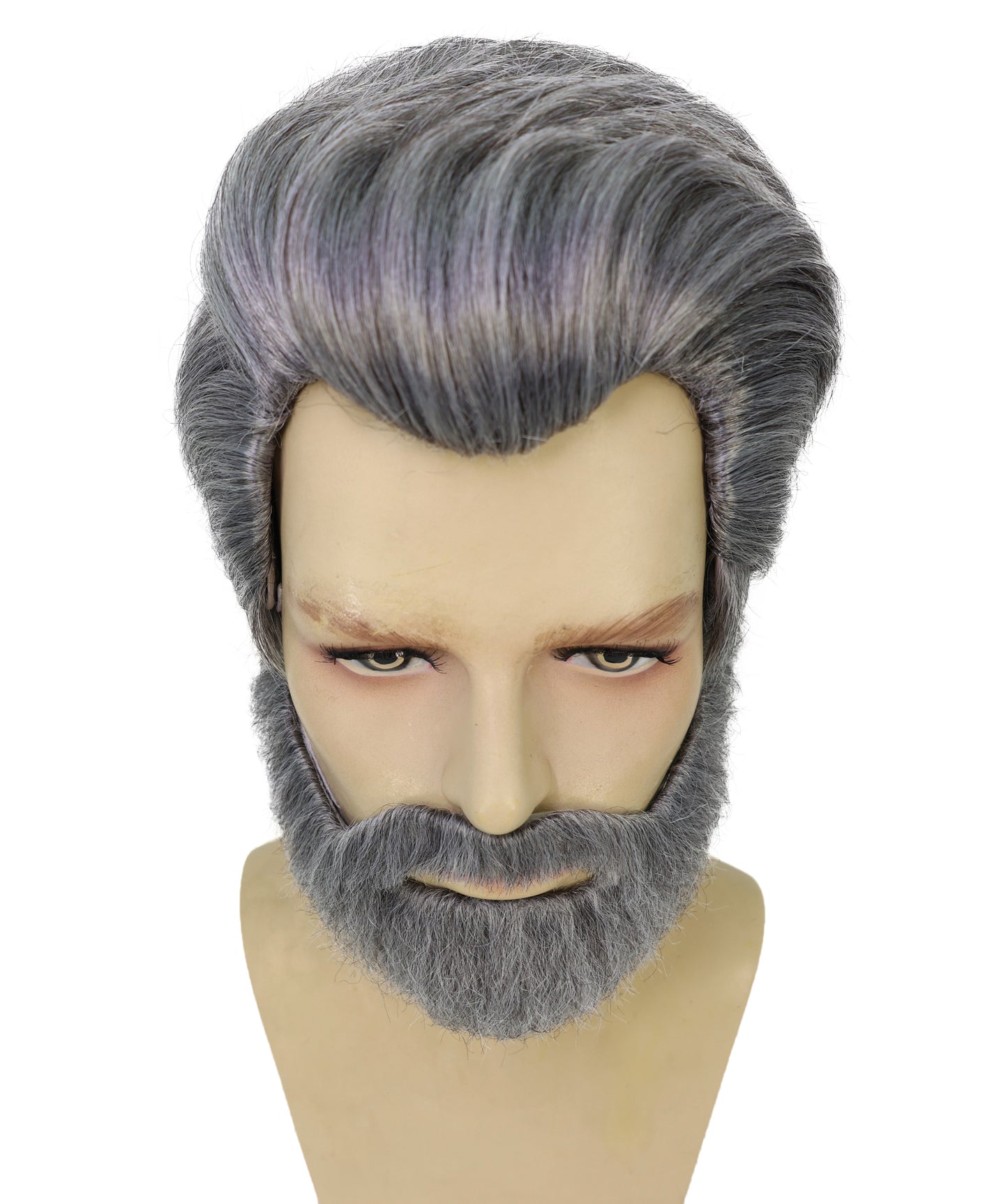 Wigs2you H-6960 大人用メンズゲーム風シルバーグレーウィッグ｜スポーティ＆カジュアルスタイルに最適｜難燃性合成繊維