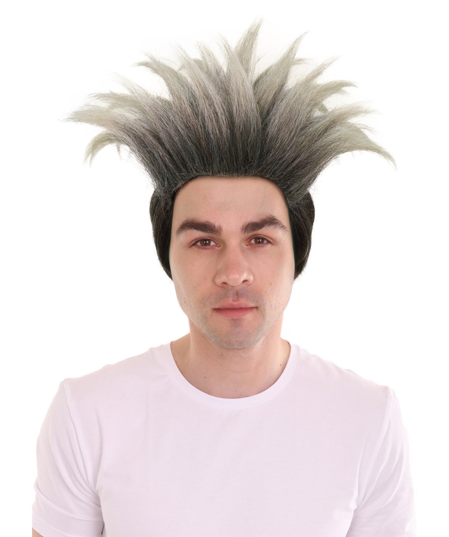 Wigs2you H-6961 大人用男性用ブロンドスパイキーヒーローウィッグ｜グリーンマスクコスチュームアクセサリー｜難燃性合成繊維