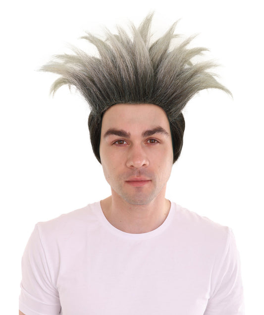 Wigs2you H-6961 大人用男性用ブロンドスパイキーヒーローウィッグ｜グリーンマスクコスチュームアクセサリー｜難燃性合成繊維