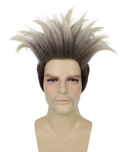 Wigs2you H-6961 大人用男性用ブロンドスパイキーヒーローウィッグ｜グリーンマスクコスチュームアクセサリー｜難燃性合成繊維