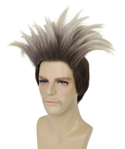 Wigs2you H-6961 大人用男性用ブロンドスパイキーヒーローウィッグ｜グリーンマスクコスチュームアクセサリー｜難燃性合成繊維