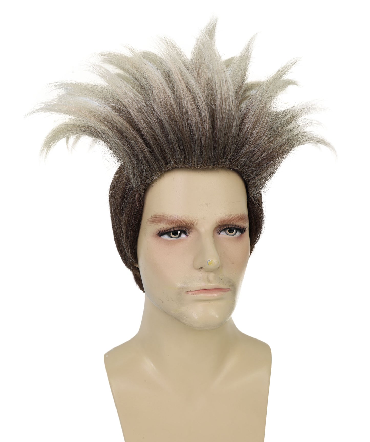 Wigs2you H-6961 大人用男性用ブロンドスパイキーヒーローウィッグ｜グリーンマスクコスチュームアクセサリー｜難燃性合成繊維