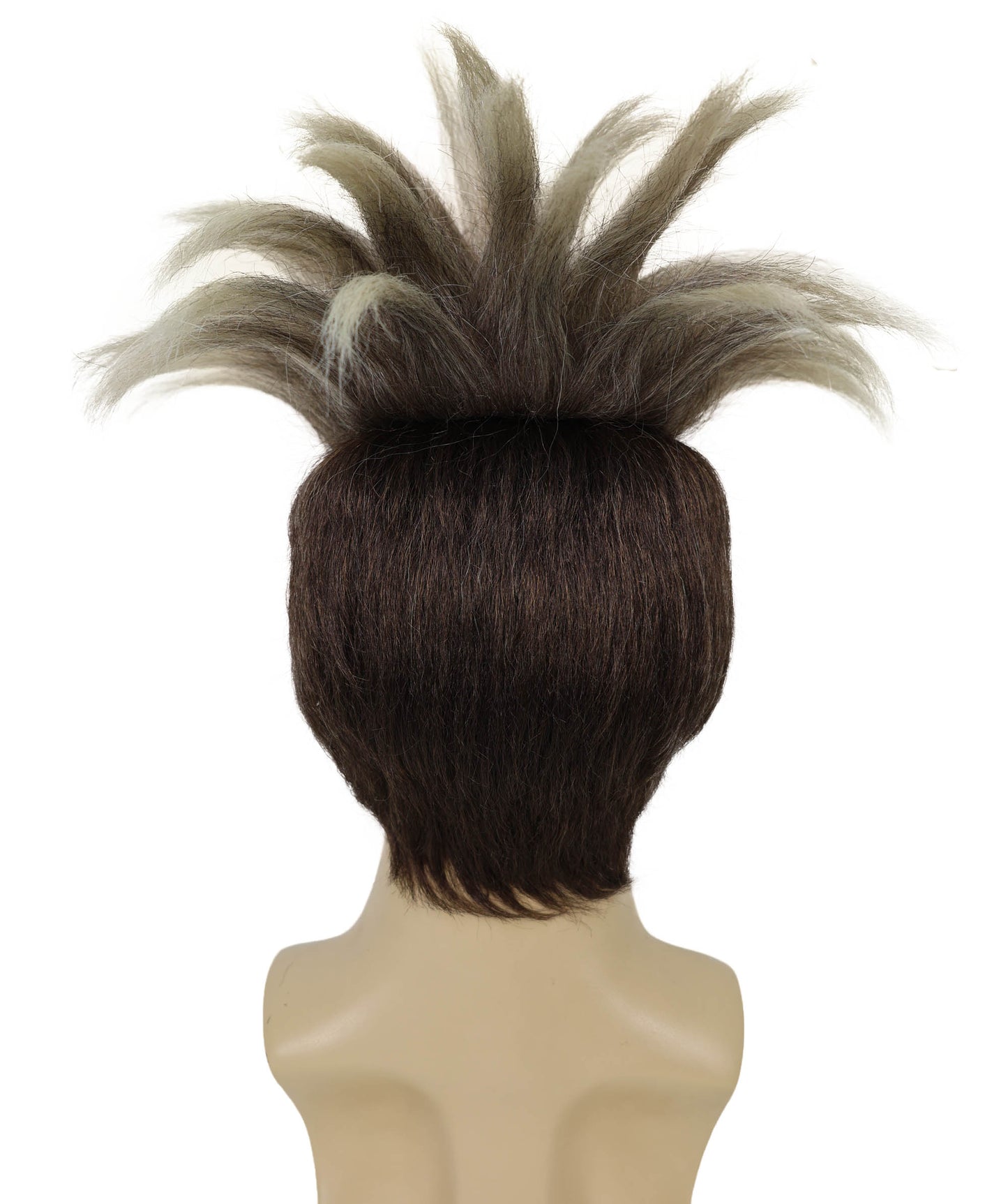 Wigs2you H-6961 大人用男性用ブロンドスパイキーヒーローウィッグ｜グリーンマスクコスチュームアクセサリー｜難燃性合成繊維