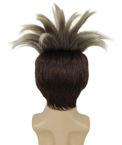 Wigs2you H-6961 大人用男性用ブロンドスパイキーヒーローウィッグ｜グリーンマスクコスチュームアクセサリー｜難燃性合成繊維