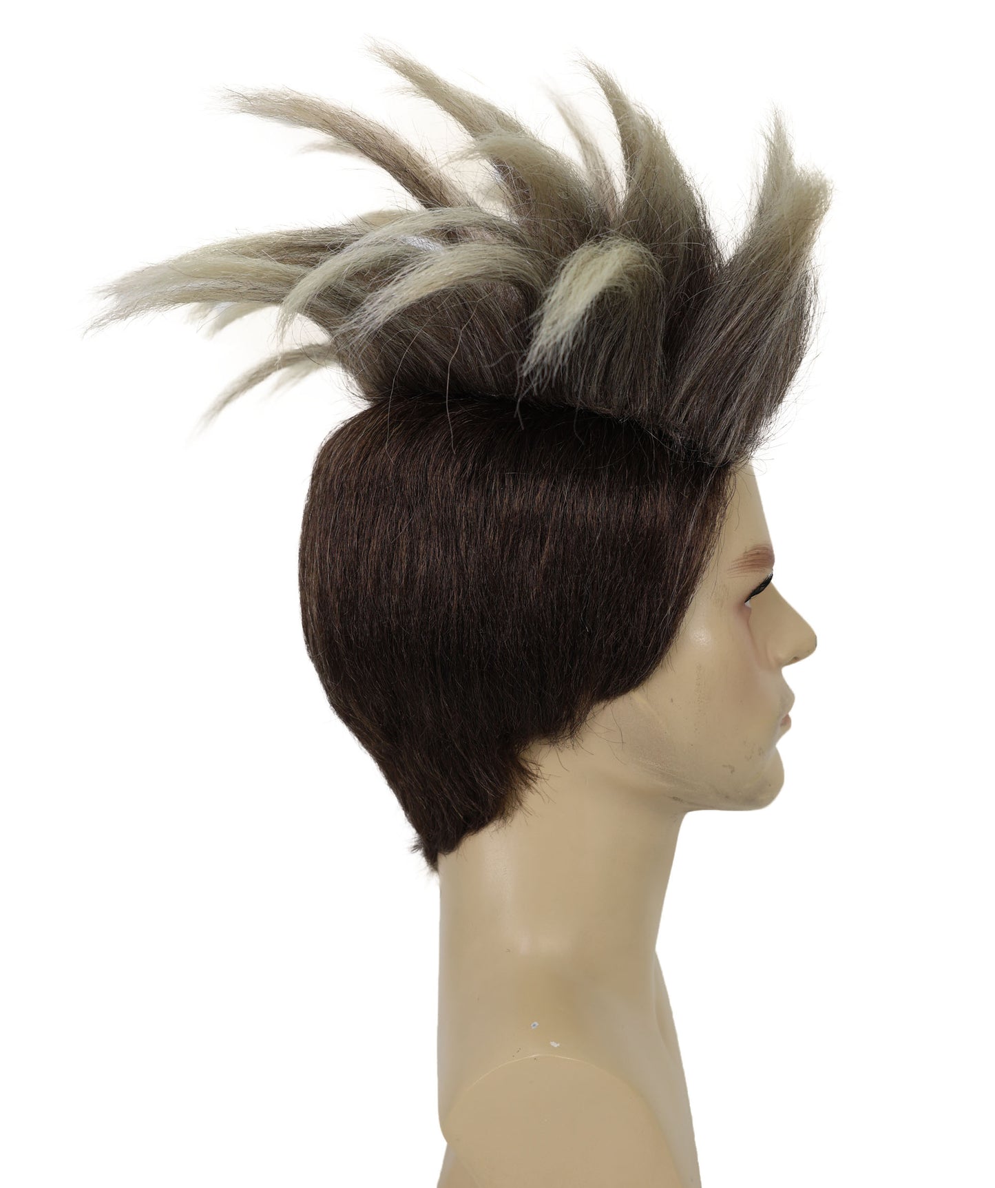 Wigs2you H-6961 大人用男性用ブロンドスパイキーヒーローウィッグ｜グリーンマスクコスチュームアクセサリー｜難燃性合成繊維