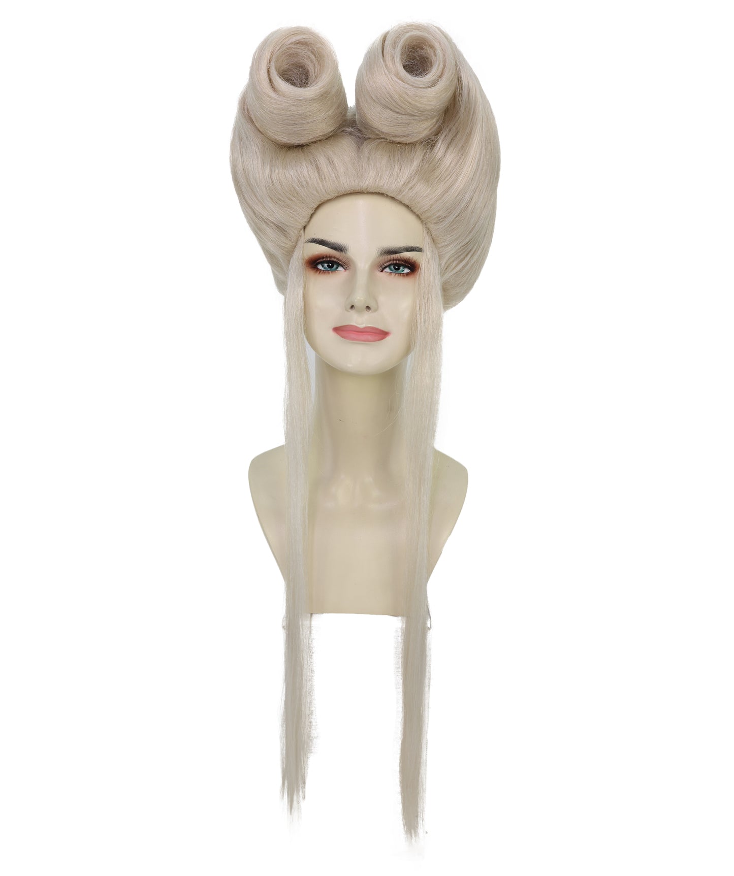 Wigs2you H-6962 大人女性用プラチナブロンドファンタジーウィッグ（ボリュームのあるふわふわヘアとロングストレートテール付き）｜コスチュームイベントに最適な軽量難燃性合成繊維ウィッグ