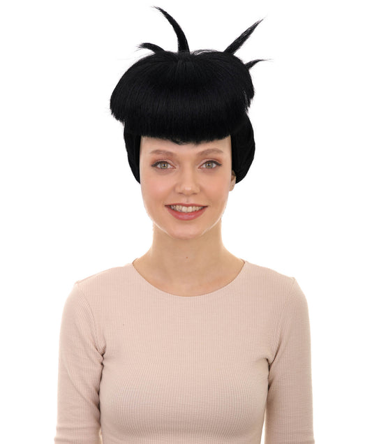 Wigs2you H-6963 大人女性用スカルプテッドスパイクバンウィッグ（鈍い前髪付き）｜ハロウィンウィッグ｜難燃性人工毛、通気性のあるキャップレスデザイン