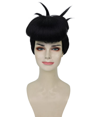 Wigs2you H-6963 大人女性用スカルプテッドスパイクバンウィッグ（鈍い前髪付き）｜ハロウィンウィッグ｜難燃性人工毛、通気性のあるキャップレスデザイン
