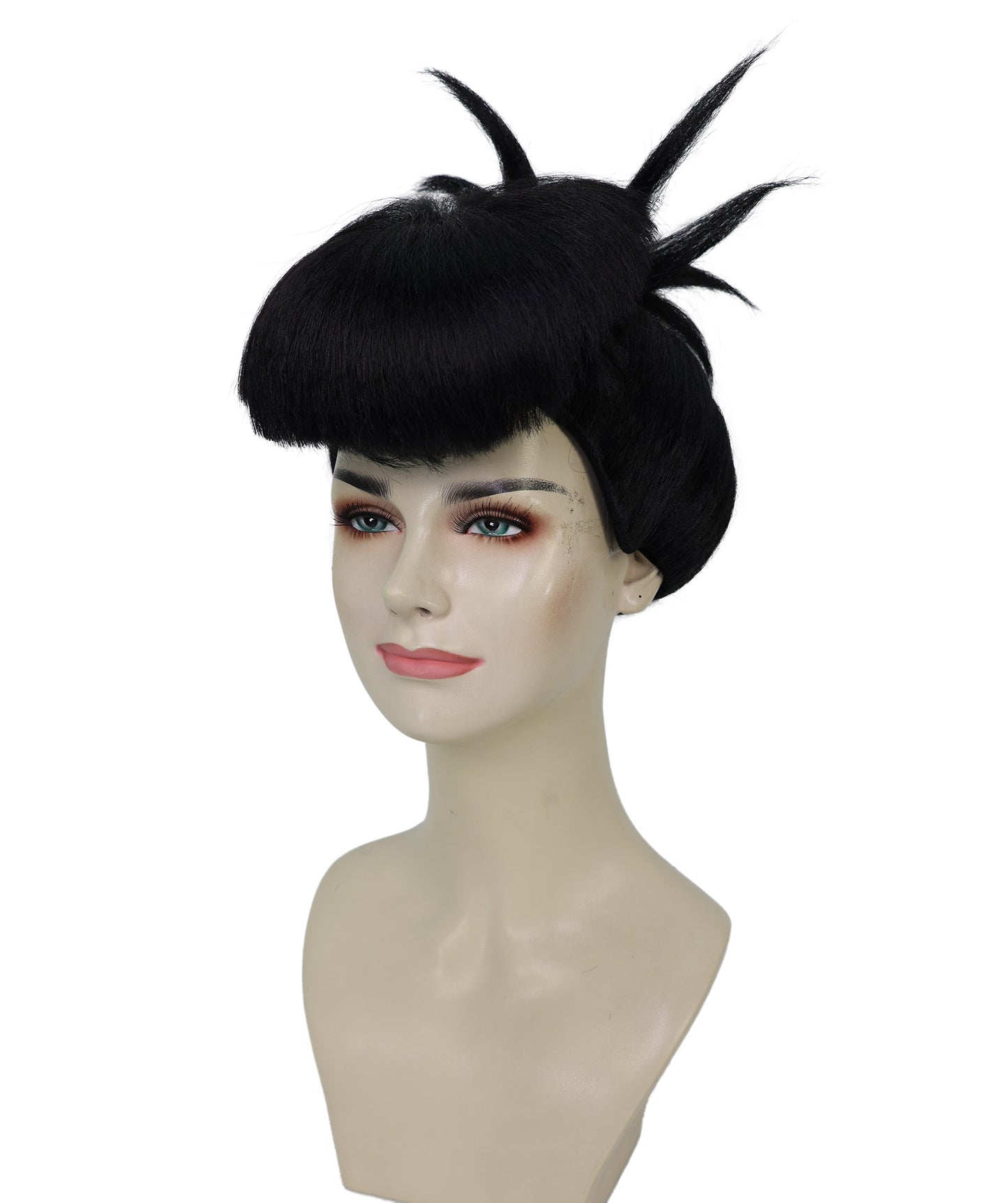 Wigs2you H-6963 大人女性用スカルプテッドスパイクバンウィッグ（鈍い前髪付き）｜ハロウィンウィッグ｜難燃性人工毛、通気性のあるキャップレスデザイン