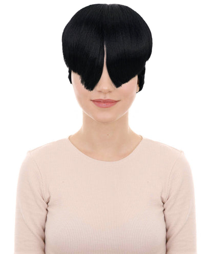 Wigs2you H-6964 大人女性用、スカルプテッドバイザーバングスウィッグ（ハイバン付き）｜ハロウィンウィッグ｜難燃性合成繊維｜通気性のあるキャップレスキャップデザイン