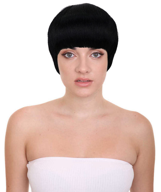 Wigs2you H-6965 大人女性用、くっきりとしたサイドバーンのピクシーカットウィッグ｜ハロウィンウィッグ｜難燃性合成繊維｜通気性に優れたキャップレス調節可能デザイン