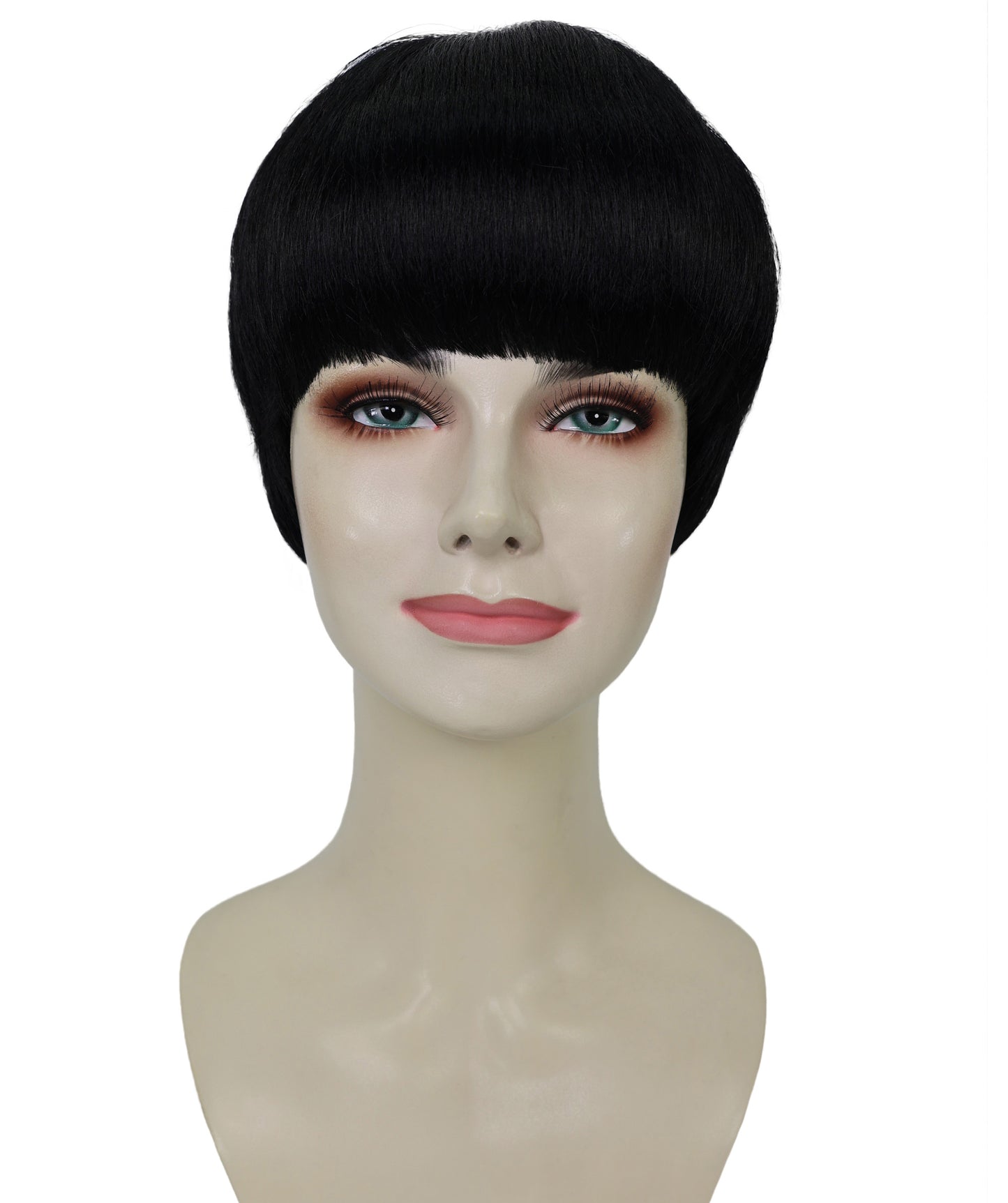 Wigs2you H-6965 大人女性用、くっきりとしたサイドバーンのピクシーカットウィッグ｜ハロウィンウィッグ｜難燃性合成繊維｜通気性に優れたキャップレス調節可能デザイン