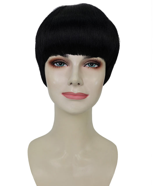 Wigs2you H-6965 大人女性用、くっきりとしたサイドバーンのピクシーカットウィッグ｜ハロウィンウィッグ｜難燃性合成繊維｜通気性に優れたキャップレス調節可能デザイン