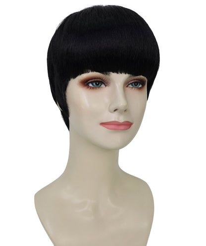 Wigs2you H-6965 大人女性用、くっきりとしたサイドバーンのピクシーカットウィッグ｜ハロウィンウィッグ｜難燃性合成繊維｜通気性に優れたキャップレス調節可能デザイン