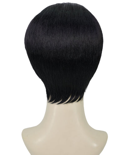 Wigs2you H-6965 大人女性用、くっきりとしたサイドバーンのピクシーカットウィッグ｜ハロウィンウィッグ｜難燃性合成繊維｜通気性に優れたキャップレス調節可能デザイン