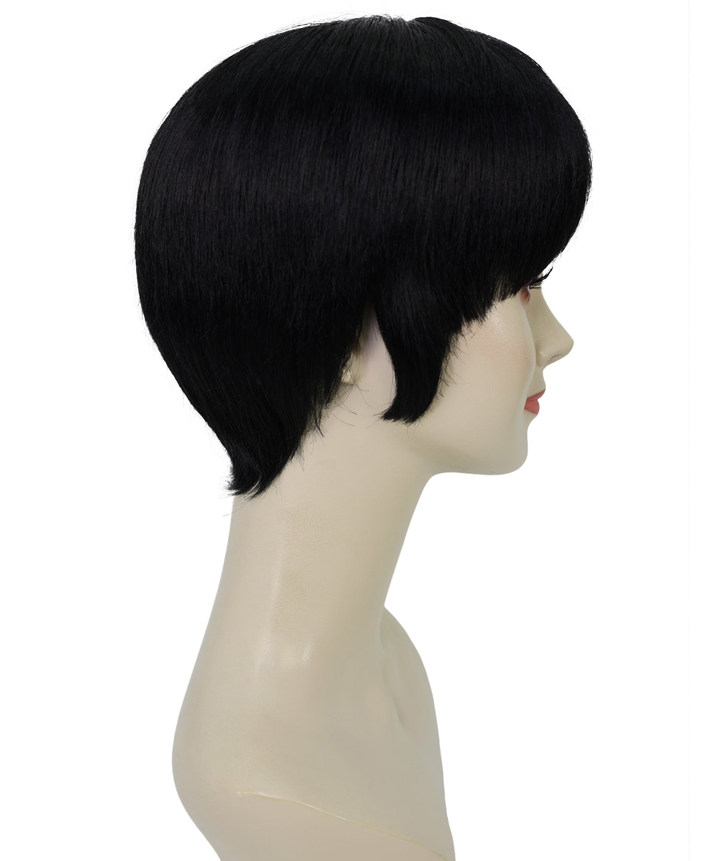 Wigs2you H-6965 大人女性用、くっきりとしたサイドバーンのピクシーカットウィッグ｜ハロウィンウィッグ｜難燃性合成繊維｜通気性に優れたキャップレス調節可能デザイン