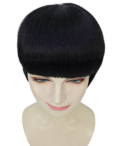 Wigs2you H-6965 大人女性用、くっきりとしたサイドバーンのピクシーカットウィッグ｜ハロウィンウィッグ｜難燃性合成繊維｜通気性に優れたキャップレス調節可能デザイン