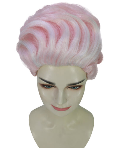 Wigs2you H-6967 大人女性用レトロピンクのポンパドールウィッグ｜ドラッグ＆グラムに最適なハイファッション合成ウィッグ｜ハロウィンに最適