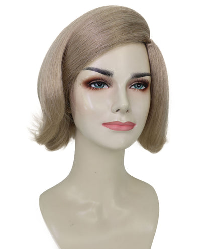 Wigs2you H-6968  大人女性用ブロンドウェーブボブウィッグ｜サイドパートのソフトレイヤーカットでファッショナブルなスタイリング｜キャップレスキャップデザイン｜ハロウィンに最適
