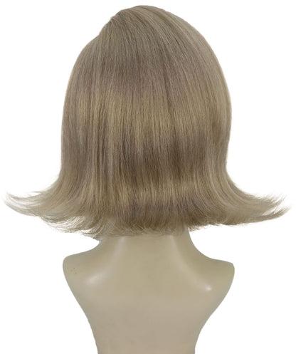 Wigs2you H-6968  大人女性用ブロンドウェーブボブウィッグ｜サイドパートのソフトレイヤーカットでファッショナブルなスタイリング｜キャップレスキャップデザイン｜ハロウィンに最適