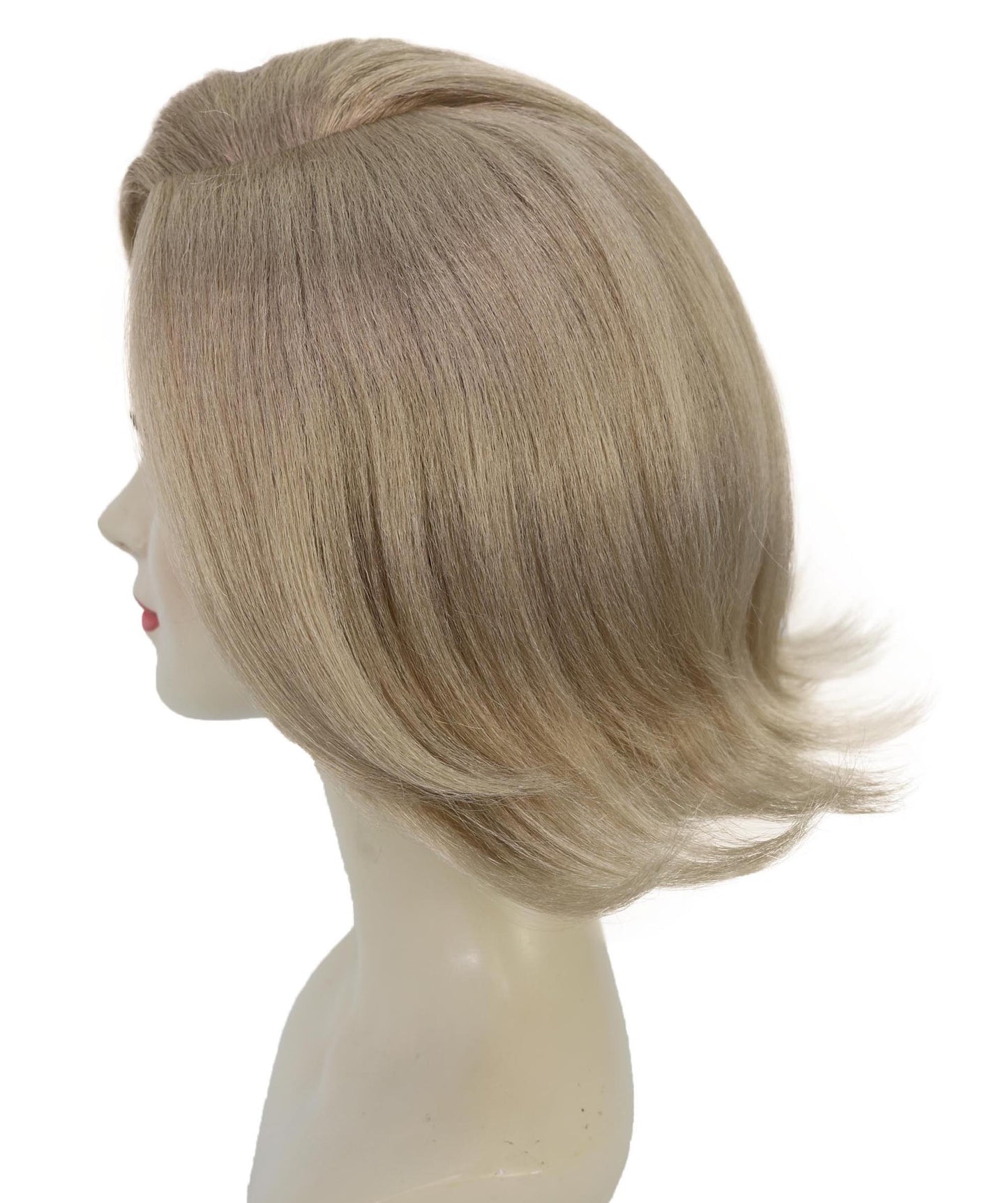 Wigs2you H-6968  大人女性用ブロンドウェーブボブウィッグ｜サイドパートのソフトレイヤーカットでファッショナブルなスタイリング｜キャップレスキャップデザイン｜ハロウィンに最適