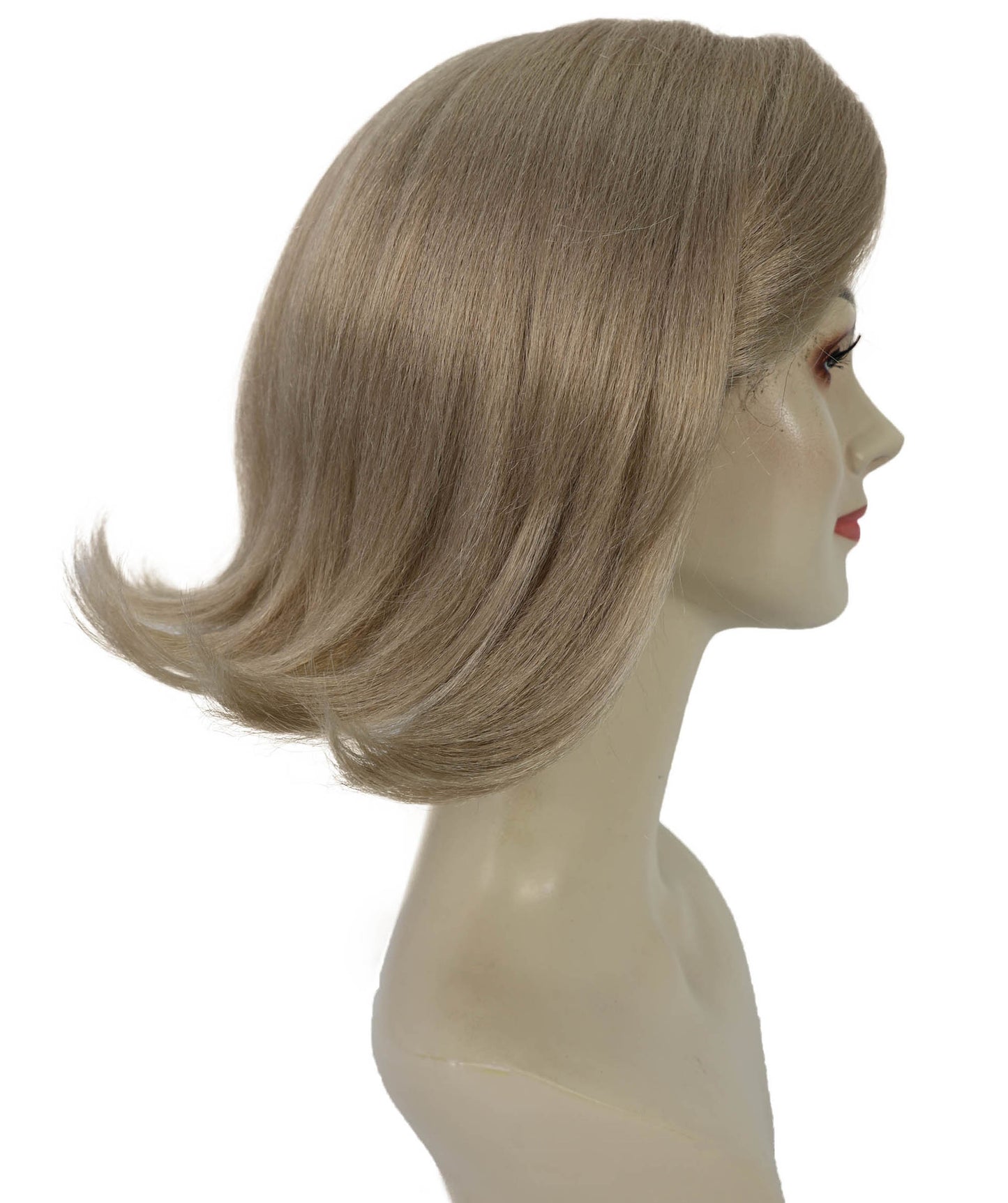 Wigs2you H-6968  大人女性用ブロンドウェーブボブウィッグ｜サイドパートのソフトレイヤーカットでファッショナブルなスタイリング｜キャップレスキャップデザイン｜ハロウィンに最適