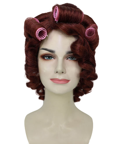 Wigs2you H-6971 大人女性用ヴィンテージグラマーウェーブウィッグ（ボリュームたっぷりのカール＆ローラー付き）｜レトロスタイル｜ハロウィンに最適｜通気性キャップ