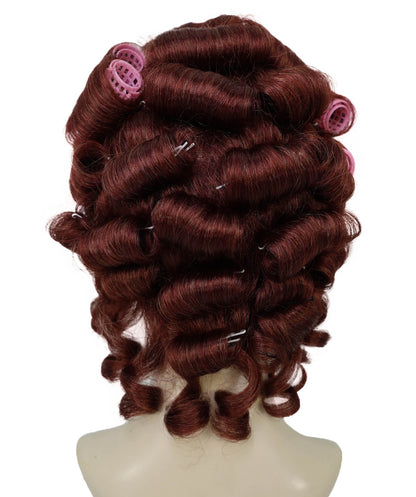 Wigs2you H-6971 大人女性用ヴィンテージグラマーウェーブウィッグ（ボリュームたっぷりのカール＆ローラー付き）｜レトロスタイル｜ハロウィンに最適｜通気性キャップ