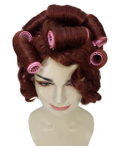 Wigs2you H-6971 大人女性用ヴィンテージグラマーウェーブウィッグ（ボリュームたっぷりのカール＆ローラー付き）｜レトロスタイル｜ハロウィンに最適｜通気性キャップ