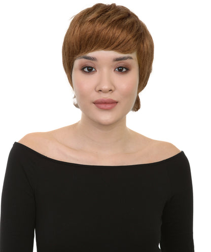 Wigs2you H-6972 大人女性向けシックなハニーブロンドのピクシーカットウィッグ｜洗練されたショートレイヤードスタイル｜ハロウィンに最適｜通気性のあるキャップレスキャップ