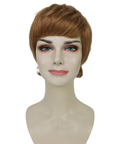 Wigs2you H-6972 大人女性向けシックなハニーブロンドのピクシーカットウィッグ｜洗練されたショートレイヤードスタイル｜ハロウィンに最適｜通気性のあるキャップレスキャップ