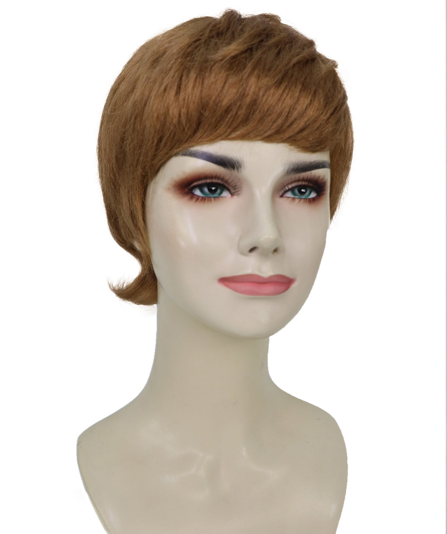 Wigs2you H-6972 大人女性向けシックなハニーブロンドのピクシーカットウィッグ｜洗練されたショートレイヤードスタイル｜ハロウィンに最適｜通気性のあるキャップレスキャップ