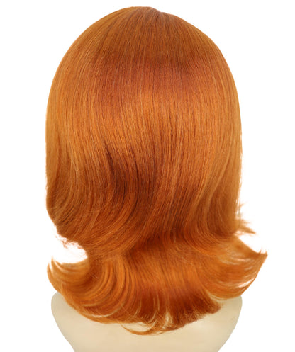 Wigs2you H-6977 大人女性用レイヤードジンジャーウィッグ（フリンジ付き）｜ハロウィンをテーマにしたパーティーに最適な1980年代風コスチュームヘア｜通気性のあるキャップレスキャップ