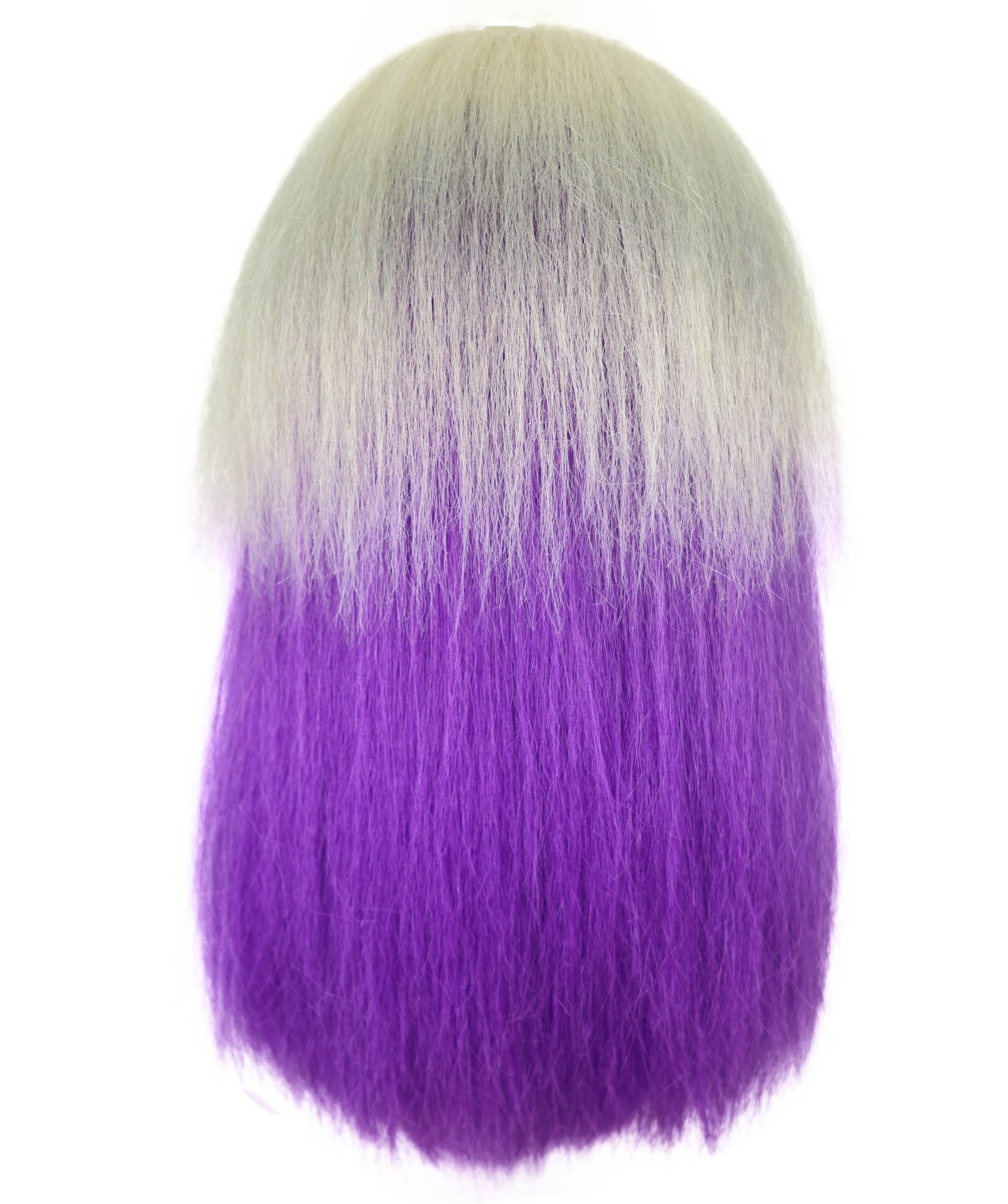 Wigs2you H-6989 大人女性用ロングブロンドゴシックウィッグ、パープルオンブレ、ブラックヘッドバンド付き｜悪女風ヘアピース｜ハロウィンに最適｜通気性のあるキャップレスキャップ