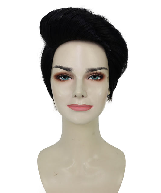 Wigs2you H-6990 大人女性用 なめらかで軽いカールショートブラックウィッグ|ナチュラルな雰囲気のコスチューム&ファッションウィッグ|ハロウィンに最適|通気性のあるキャップレスキャップ