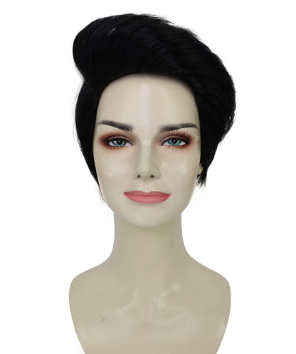 Wigs2you H-6990 大人女性用 なめらかで軽いカールショートブラックウィッグ｜ナチュラルな雰囲気のコスチューム＆ファッションウィッグ｜ハロウィンに最適｜通気性のあるキャップレスキャップ