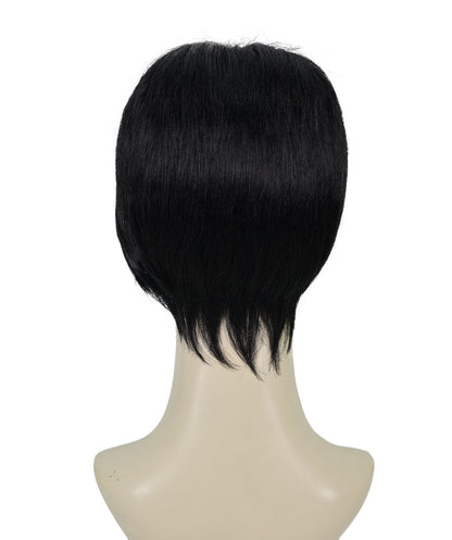 Wigs2you H-6990 大人女性用 なめらかで軽いカールショートブラックウィッグ｜ナチュラルな雰囲気のコスチューム＆ファッションウィッグ｜ハロウィンに最適｜通気性のあるキャップレスキャップ