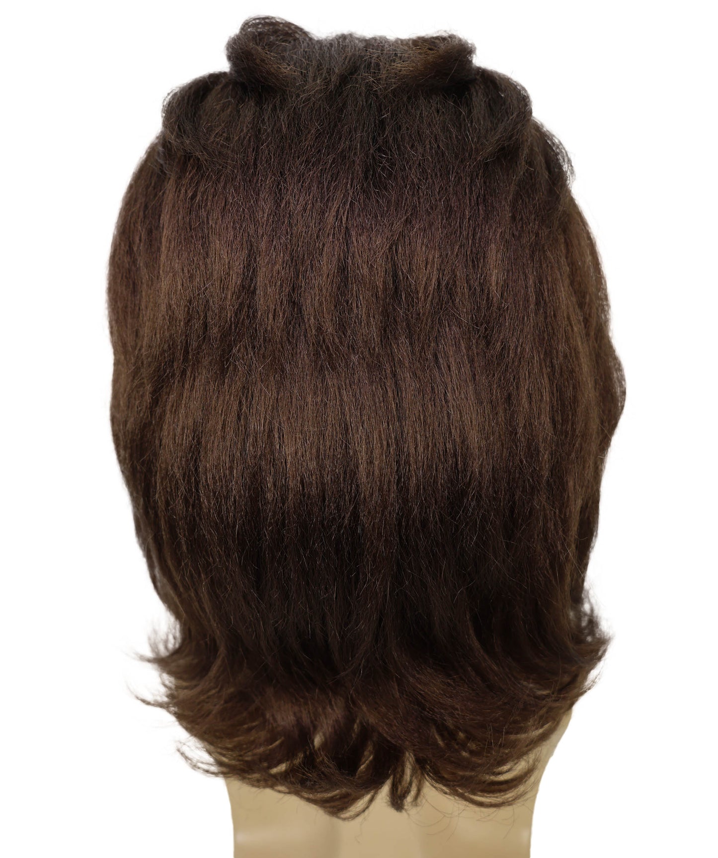 Wigs2you H-6991 大人用男性用マリー・アントワネット風フレンチコロニアルウィッグ（口ひげ付き）、ダークブラウン - ウェーブウィッグ、パーティー、劇場、歴史イベントに最適