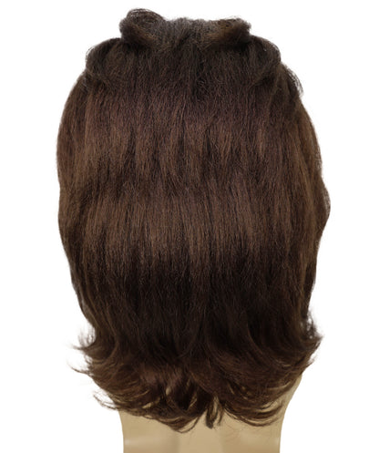 Wigs2you H-6991 大人用男性用マリー・アントワネット風フレンチコロニアルウィッグ（口ひげ付き）、ダークブラウン - ウェーブウィッグ、パーティー、劇場、歴史イベントに最適