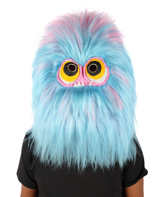 Wigs2you H-6992 大人用ユニセックス 愛らしいふわふわマルチカラーモンスターヘッドマスク ハロウィンに最適 | 合成繊維