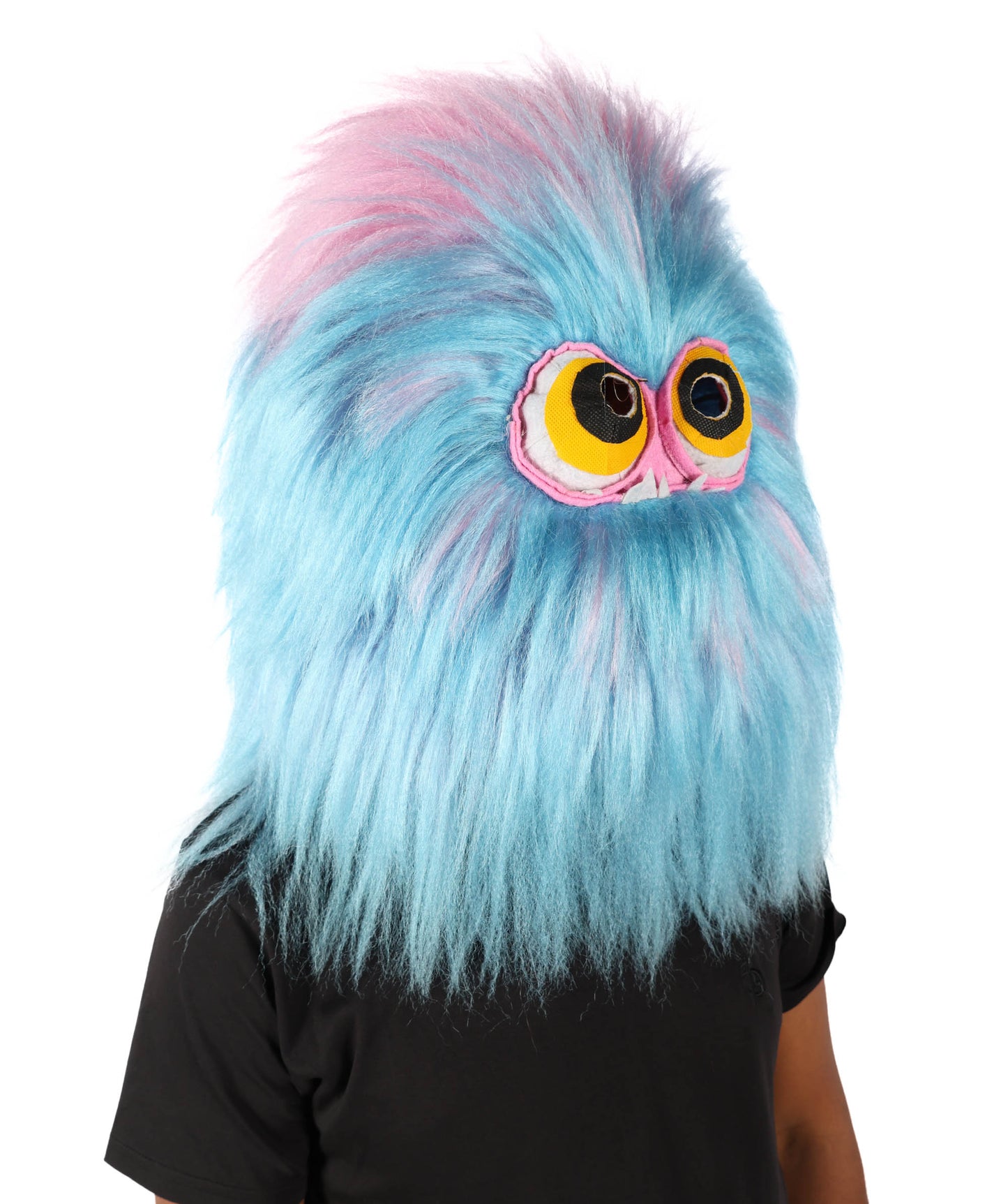 Wigs2you H-6992 大人用ユニセックス 愛らしいふわふわマルチカラーモンスターヘッドマスク ハロウィンに最適 | 合成繊維