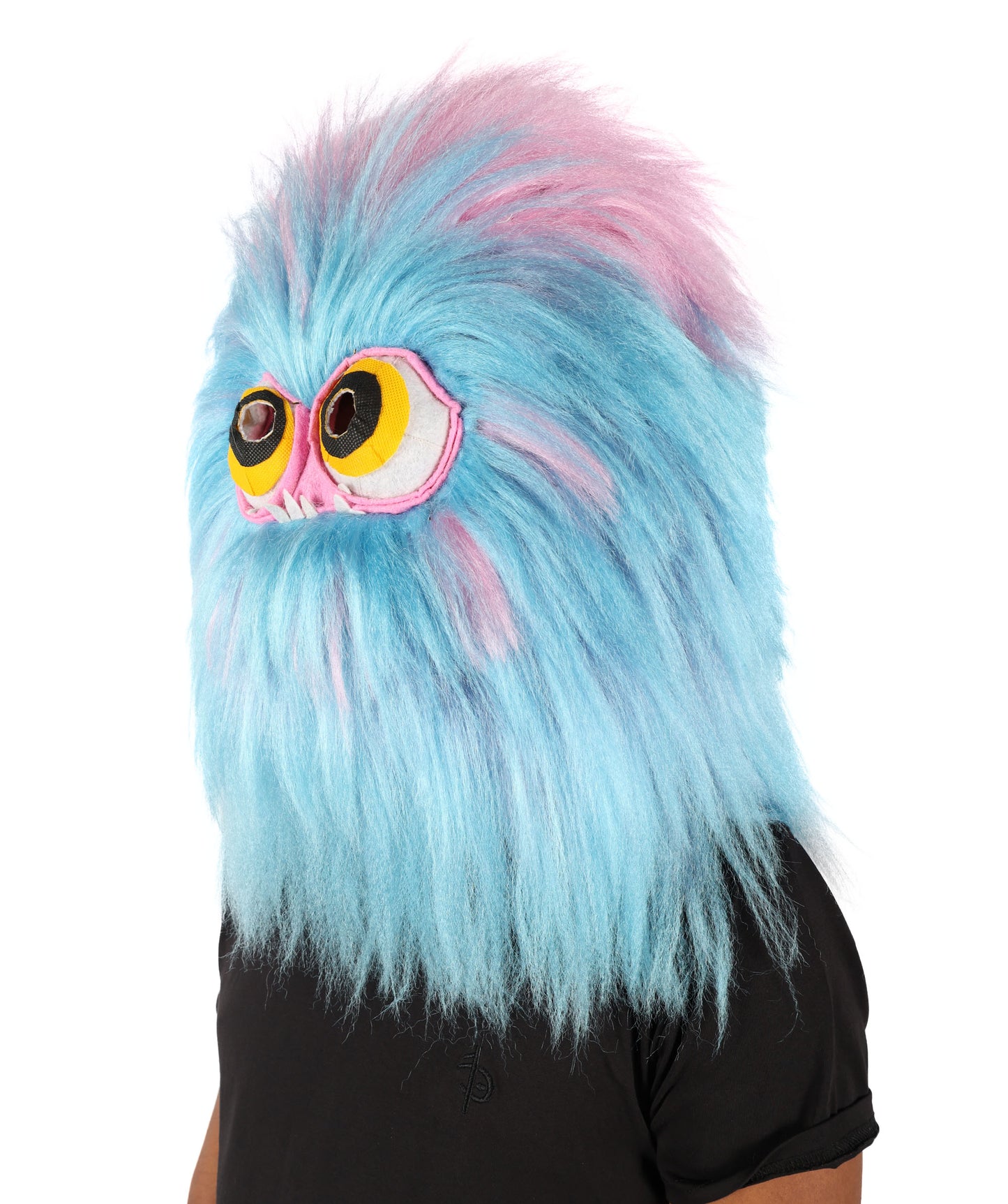 Wigs2you H-6992 大人用ユニセックス 愛らしいふわふわマルチカラーモンスターヘッドマスク ハロウィンに最適 | 合成繊維