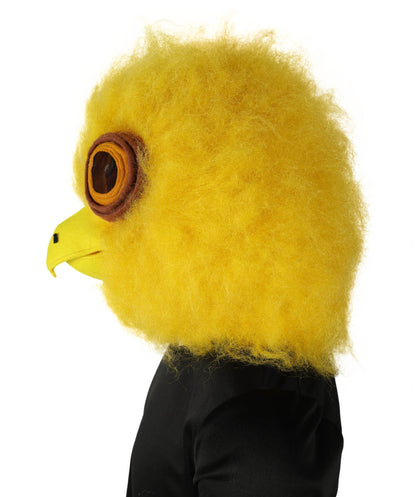 Wigs2you H-6995 大人用 ユニセックス イエロー 大きな目の生き物 ファーマスク ウィッグ付き | ハロウィンやテーマイベントに最適なファンタジーアニマル